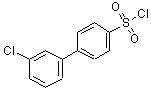 structure of CAS# 478647-00-6, 3'-Chloro-[1,1'-Biphenyl]-4-Sulfonylchloride;[1,1'-BIPHENYL]-4-SULFONYL CHLORIDE, 3'-CHLORO-;3'-CHLORO[1,1'-BIPHENYL]-4-SULFONYL CHLORIDE;3'-CHLORO-BIPHENYL-4-SULFONYL CHLORIDE