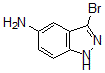 结构式 CAS# 478837-59-1, 3-溴-1H-吲唑-5-胺