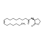 结构式 CAS# 479050-94-7, (9Z)-N-[(3S)-2-氧代四氢-3-呋喃基]-9-十六碳烯酰胺