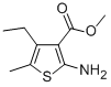 structure of CAS# 4815-25-2, 2-Amino-4-Ethyl-5-Methyl-Thiophene-3-Carboxylic Acid Methyl Ester;Methyl 2-Amino-4-Ethyl-5-Methylthiophene-3-Carboxylate(SALTDATA: FREE);2-AMINO-4-ETHYL-5-METHYL-THIOPHENE-3-CARBOXYLIC ACID METHYL ESTER;Methyl 2-Amino-4-Ethyl-5-Methylthiophene-3-Carboxylate
