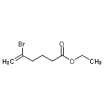 structure of CAS# 485320-24-9, Ethyl 5-Bromo-5-Hexenoate;Ethyl 5-bromo-5-hexenoate;Ethyl 5-bromohex-5-enoate;Ethyl 5-bromohex-5-enoate 97%