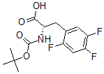structure of CAS# 486460-09-7, Boc-D-2,4,5-Trifluorophenylalanine;(2R)-2-[(TERT-BUTOXYCARBONYL)AMINO]-3-(2,4,5-TRIFLUOROPHENYL)PROPANOIC ACID;(R)-N-(TERT-BUTOXYCARBONYL)-2,4,5-TRIFLUOROPHENYLALANINE;BOC-D-2,4,5-TRIFLUOROPHENYLALANINE