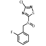 CAS#: 486997-72-2， 3-Chloro-5-[(2-Fluorobenzyl)Sulfinyl]-1,2,4-Thiadiazole