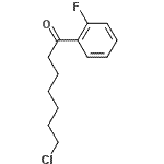 结构式 CAS# 487058-11-7, 7-氯-1-(2-氟苯基)-1-庚酮
