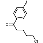 structure of CAS# 487058-91-3, 5-Chloro-1-(4-Iodophenyl)-1-Pentanone;5-chloro-1-(4-iodophenyl)-1-oxopentane