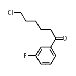 structure of CAS# 488098-58-4, 6-Chloro-1-(3-Fluorophenyl)-1-Hexanone;6-chloro-1-(3-fluorophenyl)-1-oxohexane