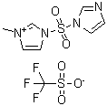 structure of CAS# 489471-57-0, 1-(1H-Imidazol-1-Ylsulfonyl)-3-Methyl-1H-Imidazol-3-Ium Trifluoromethanesulfonate;3-(imidazole-1-sulfonyl)-1-methyl-3h-imidazol-1-ium triflate