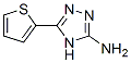 structure of CAS# 4922-99-0, 5-Thien-2-Yl-4H-1,2,4-Triazol-3-Amine;3-(2-Thienyl)-1H-1,2,4-Triazol-5-Amine(SALTDATA: FREE);5-Thiophen-2-Yl-4H-[1,2,4]Triazol-3-Ylamine;5-THIEN-2-YL-4H-1,2,4-TRIAZOL-3-AMINE