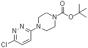 结构式 CAS# 492431-11-5, 4-(6-氯-3-哒嗪基)-1-哌嗪羧酸叔丁酯