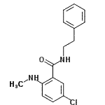 CAS#: 4927-80-4， 5-Chloro-2-(Methylamino)-N-(2-Phenylethyl)Benzamide
