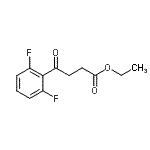 structure of CAS# 493004-53-8, Ethyl 4-(2,6-Difluorophenyl)-4-Oxobutanoate;Ethyl 4-(2,6-difluorophenyl)-4-oxobutyrate