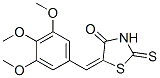 structure of CAS# 49581-16-0, 2-Thioxo-5-[(3,4,5-Trimethoxyphenyl)Methylene]-4-Thiazolidinone;(5Z)-2-Sulfanylidene-5-[(3,4,5-Trimethoxyphenyl)Methylidene]-1,3-Thiazolidin-4-One;2-Thioxo-5-[(3,4,5-Trimethoxyphenyl)Methylene]Thiazolidin-4-One;(5Z)-2-Thioxo-5-[(3,4,5-Trimethoxyphenyl)Methylene]Thiazolidin-4-One