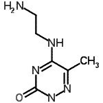 CAS 登录号：496033-05-7， 5-[(2-氨基乙基)氨基]-6-甲基-1,2,4-三嗪-3(2H)-酮