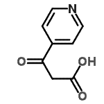 CAS 登录号：4968-94-9， 3-氧代-3-(4-吡啶基)丙酸