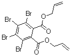 结构式 CAS# 49693-09-6, 3,4,5,6-四溴-1,2-苯二羧酸二-2-丙烯-1-基酯