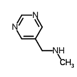 结构式 CAS# 497818-07-2, N-甲基-1-(5-嘧啶基)甲胺