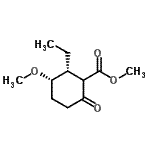 CAS 登录号：498570-96-0， 甲基(2R,3S)-2-乙基-3-甲氧基-6-氧代环己甲酸酯