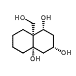 CAS#: 498575-31-8， (1R,3S,4aS,8aR)-8A-(Hydroxymethyl)Octahydro-1,3,4A(2H)-Naphthalenetriol