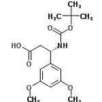 CAS#: 499995-85-6， (3S)-3-(3,5-Dimethoxyphenyl)-3-({[(2-Methyl-2-Propanyl)Oxy]Carbonyl}Amino)Propanoic Acid
