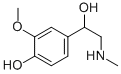 structure of CAS# 5001-33-2, DL-Metanephrine;4-(1-Hydroxy-2-Methylamino-Ethyl)-2-Methoxy-Phenol;Bpbio1_000182;Spbio_002103
