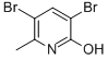 structure of CAS# 500587-45-1, 3,5-Dibromo-2-Hydroxy-6-Methylpyridine;2(1H)-Pyridinone,3,5-Dibromo-6-Methyl-