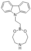 structure of CAS# 501014-45-5, 2-(9H-Carbazolyl)Ethylboronic Acid Diethanolamine Ester;2-(9H-Carbazolyl)Ethylboronic Acid Diethanolamine Cyclic Ester;2-(9-Carbazolyl)Ethylboronic Acid Diethanolamine Ester, 98%;2-(9H-CARBAZOLYL)ETHYLBORONIC ACID DIETHANOLAMINE ESTER