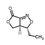 CAS#: 501666-73-5， (3R,3aR)-3-Ethyl-3A,4-Dihydro-3H,6H-Furo[3,4-c][1,2]Oxazol-6-One
