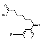 结构式 CAS# 502651-28-7, 7-氧代-7-[3-(三氟甲基)苯基]庚酸