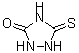 structure of CAS# 503-89-9, 5-Thioxo-1,2,4-Triazolidin-3-One;5-Mercapto-4H-[1,2,4]triazol-3-ol;5-Mercapto-4H-1,2,4-triazol-3-ol;MFCD06739463