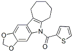 CAS 登录号：50332-38-2， 5,6,7,8,9,10-六氢-5-[(2-噻吩基)羰基]环庚并[b]-1,3-二氧杂环戊并[4,5-f]吲哚