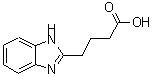 structure of CAS# 50365-32-7, 4-(1H-Benzimidazol-2-Yl)Butanoic Acid;4-(1 H -Benzoimidazol-2-yl)-butyric acid;4-(1H-benzo[d]imidazol-2-yl)butanoic acid;4-(1H-Benzoimidazol-2-yl)-butyric acid