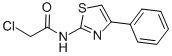 structure of CAS# 5039-16-7, 2-Chloro-N-(4-Phenyl-Thiazol-2-Yl)-Acetamide;2-Chloro-N-(4-Phenyl-Thiazol-2-Yl)-Acetamide