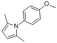 结构式 CAS# 5044-27-9, 1-(4-甲氧基苯基)-2,5-二甲基吡咯