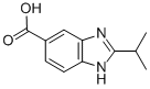 structure of CAS# 505078-93-3, 2-Isopropyl-1H-Benzoimidazole-5-Carboxylic Acid;2-ISOPROPYL-1H-BENZOIMIDAZOLE-5-CARBOXYLIC ACID;2-ISOPROPYL-1H-BENZIMIDAZOLE-5-CARBOXYLIC ACID