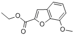 structure of CAS# 50551-58-1, Ethyl 7-Methoxybenzofuran-2-Carboxylate;Ethyl 7-Methoxybenzofuran-2-Carboxylate;7-Methoxy-2-Benzofurancarboxylic Acid Ethyl Ester;7-Methoxybenzofuran-2-Carboxylic Acid Ethyl Ester