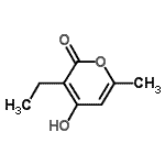 CAS 登录号：50607-35-7， 3-乙基-4-羟基-6-甲基-2H-吡喃-2-酮