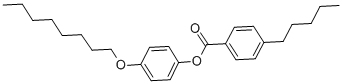 structure of CAS# 50649-64-4, 4-n-Pentylbenzoic Acid 4'-n-Octyloxyphenyl Ester;4-N-PENTYLBENZOIC ACID 4'-N-OCTYLOXYPHENYL ESTER;4-N-AMYLBENZOIC ACID 4'-N-OCTYLOXYPHENYL ESTER;4-PENTYL-BENZOIC ACID 4-OCTYLOXY-PHENYL ESTER
