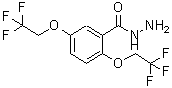 结构式 CAS# 50778-75-1, 2,5-二(2,2,2-三氟乙氧基)苯甲酰肼