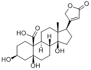 CAS#: 508-64-5， 3beta,5,14beta,21-Tetrahydroxy-24-Nor-5beta-Chol-20(22)-Ene-19,23-Dioic Acid gamma-Lactone