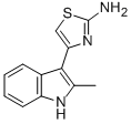 structure of CAS# 50825-19-9, 4-(2-Methyl-1H-Indol-3-Yl)-Thiazol-2-Ylamine;4-(2-Methyl-1H-Indol-3-Yl)Thiazol-2-Amine;4-(2-Methyl-1H-Indol-3-Yl)-2-Thiazolamine;[4-(2-Methyl-1H-Indol-3-Yl)Thiazol-2-Yl]Amine