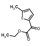 structure of CAS# 50845-87-9, Ethyl (5-Methyl-2-Thienyl)(Oxo)Acetate;Ethyl 5-methylthiophene-2-glyoxylate;MFCD07782947