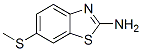 structure of CAS# 50850-92-5, 6-(Methylthio)Benzothiazol-2-Amine;6-(Methylthio)-1,3-Benzothiazol-2-Amine;[6-(Methylthio)-1,3-Benzothiazol-2-Yl]Amine;2-Amino-6-Methylmercaptobenzothiazole