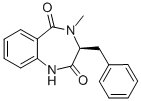 structure of CAS# 50886-63-0, (4S)-4-Benzyl-5-Methyl-2,5-Diazabicyclo[5.4.0]Undeca-7,9,11-Triene-3,6-Dione;(3S)-3-(Benzyl)-4-Methyl-1,3-Dihydro-1,4-Benzodiazepine-2,5-Quinone