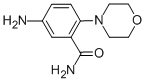结构式 CAS# 50891-32-2, 5-氨基-2-吗啉-4-基-苯甲酰胺