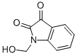 structure of CAS# 50899-59-7, 1-(Hydroxymethyl)-Indole-3-Dione;1-(Hydroxymethyl)Indoline-2,3-Dione;1-Methylolisatin;1-Hydroxymethyl-1H-Indole-2,3-Dione