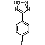 structure of CAS# 50907-21-6, 5-(4-Fluorophenyl)-2H-Tetrazole;1-Fluoro-4-(1H-tetrazol-5-yl)benzene;4-(1H-Tetrazol-5-yl)fluorobenzene;5- -2H-TETRAZOLE