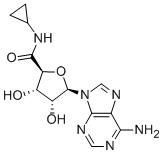 结构式 CAS# 50908-62-8, 5'-(N-环丙基)甲酰氨基腺苷