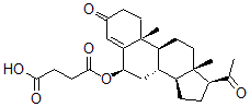 CAS 登录号：50909-93-8， 黄体酮 6-半琥珀酸酯