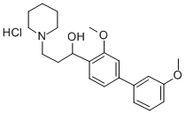 CAS#: 50910-22-0， alpha-(3,3'-Dimethoxy-4-Biphenylyl)-1-Piperidinepropanol Hydrochloride