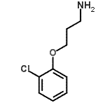 structure of CAS# 50911-59-6, 3-(2-Chlorophenoxy)-1-Propanamine;3-(2-chlorophenoxy)-1-propanamine;3-(2-Chlorophenoxy)propylamine
